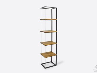 Loft oak bookcase with shelves to living room office IBSEN