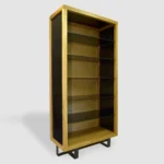 Oak showcase bookcase for living room solid wood MOCCA