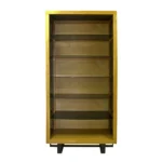 Oak showcase bookcase for living room solid wood MOCCA