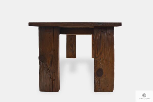 Rustic table of old wood to living room dining room WERD