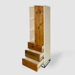 Post shelving made of solid wood and boards ADEO