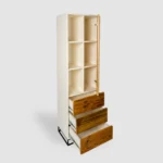 Post shelving made of solid wood and boards ADEO