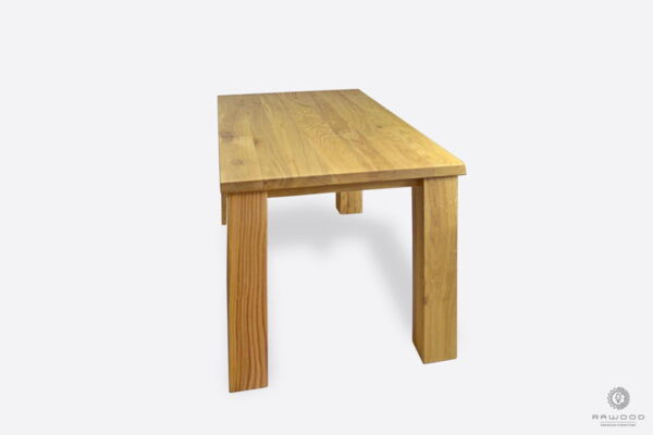 Oak table of solid wood for size to living room THOR