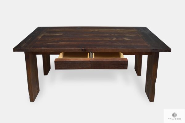 Dining table with drawers of solid wood WERD