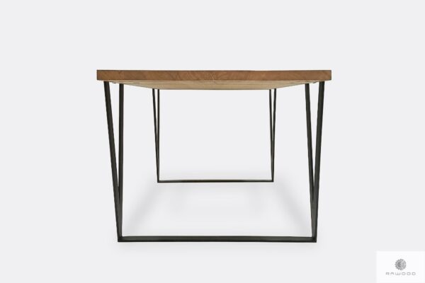 Table with wooden tabletop for living room office NERON
