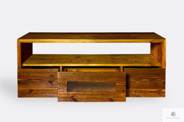 Wooden lowboard with drawers to living room AMBER
