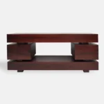 TV cabinet under industrial style TV with drawers