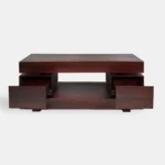 TV cabinet under industrial style TV with drawers