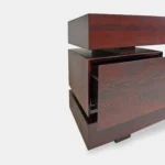 TV cabinet under industrial style TV with drawers