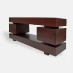 TV cabinet under industrial style TV with drawers