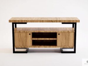 Oak TV cabinet to living room solid wood OLIMPIA