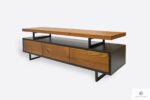 TV cabinet with drawers of solid wood to living room NESCA II