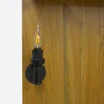 Drewniany wieszak ścienny z półką wieszak loftowy DENAR