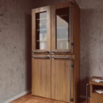 Sosnowa witryna w stylu industrialnym DENAR - wizualizacja