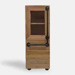 Display cabinet post with metal handle DENAR