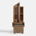 Display cabinet post with metal handle DENAR