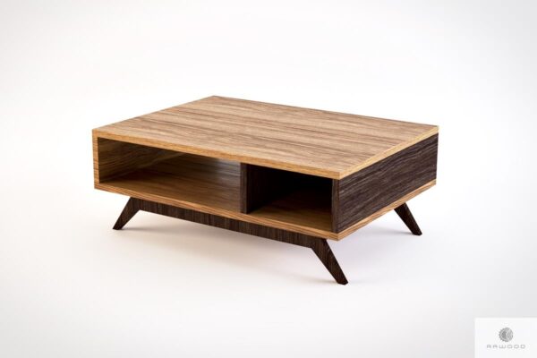 Modern oak coffee table to living room CLEO