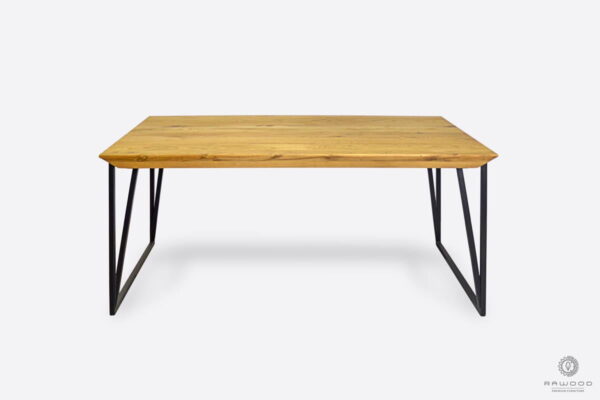Modern table with oak table top to dining room ARES