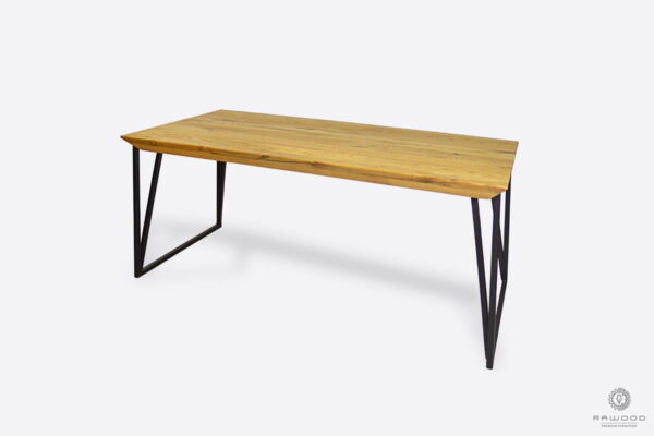 Oak table in industrial style to dining room living room ARES