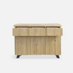 Oak chest of drawers without glass insert VITA