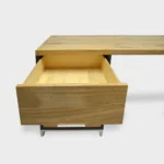 Modern wooden desk on metal legs DENIS