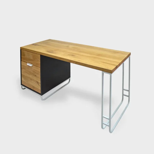 Modern wooden desk on metal legs DENIS