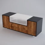 TV cabinet under solid wood BERGEN