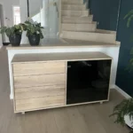 BERGEN I whitewashed chest of drawers - realization