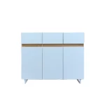 Nowoczesna komoda biała z drewna litego do salonu DORIS (6)