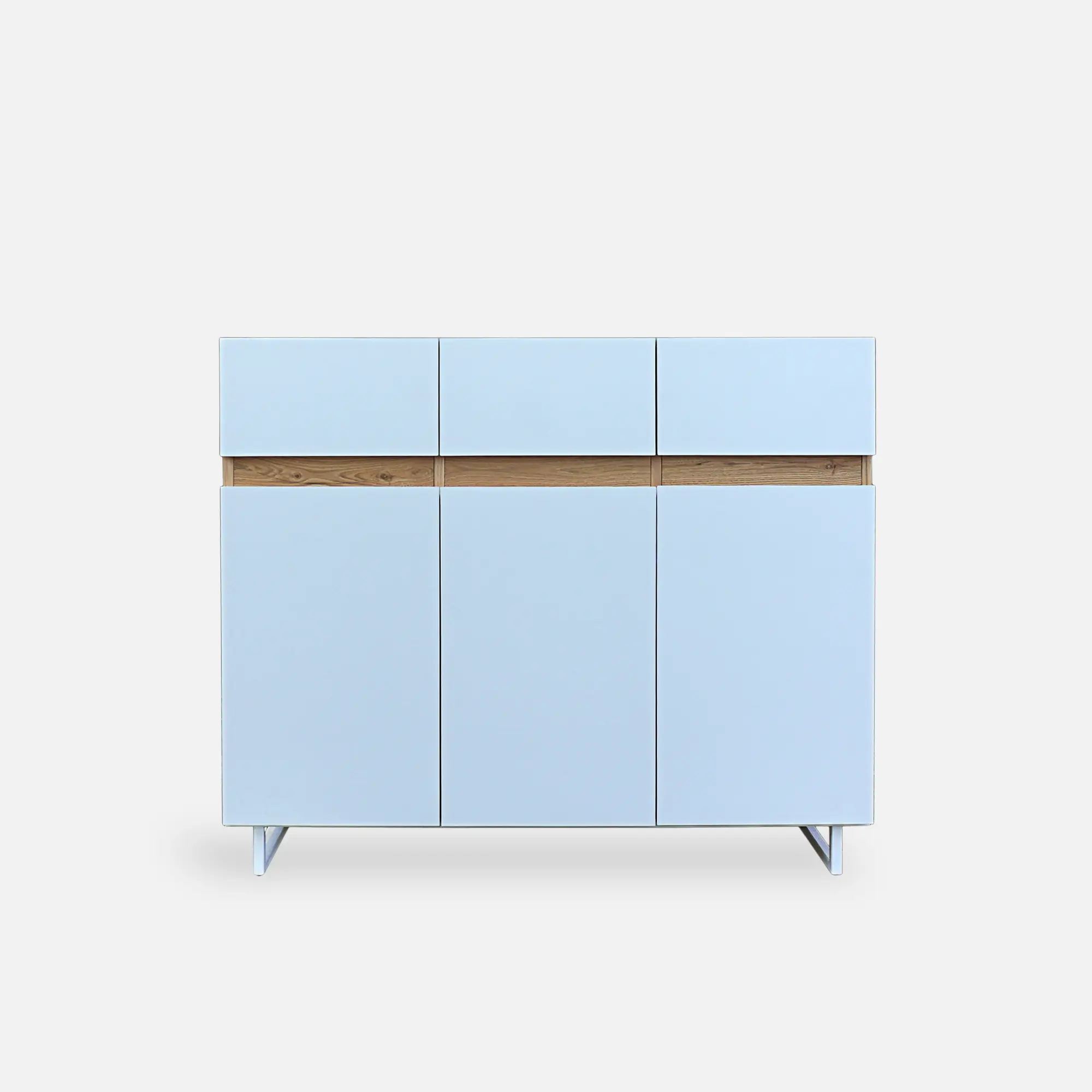 Nowoczesna komoda biała z drewna litego do salonu DORIS (7) Nowoczesna komoda biała z drewna litego do salonu DORIS (7)