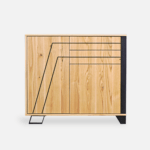 dębowa komoda bora podstawa stal czarna (2)