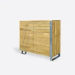 Modern oak chest of drawers made of solid wood for the living room BORA