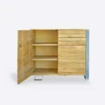 Modern oak chest of drawers made of solid wood for the living room BORA