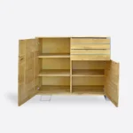 Modern oak chest of drawers made of solid wood for the living room BORA