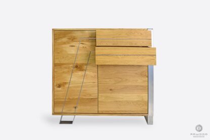 Oak dresser with drawers on metal legs to living room BORA