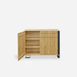 Modern oak chest of drawers made of solid wood for the living room BORA