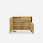 Modern oak chest of drawers made of solid wood for the living room BORA