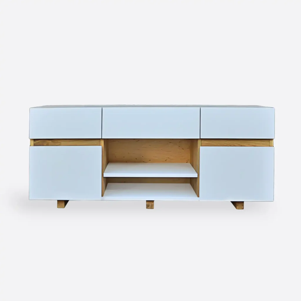 Wooden chest of drawers TV cabinet for living room DORIS