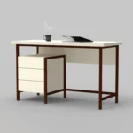 Drewniane biurko nowoczesne z szufladami BOSTON