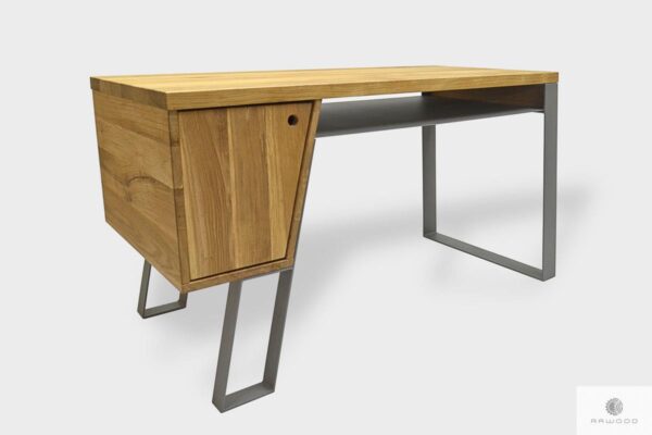 Modern oak desk with container for size BORA