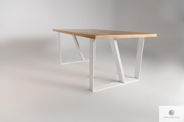 Scandinavian oak table of solid wood to dining room ELEGANT find us on https://www.facebook.com/RaWoodpl/