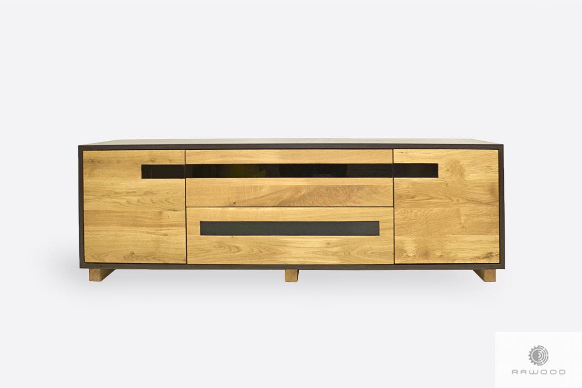 Oak TV cabinet of solid wood to living room LAGOS