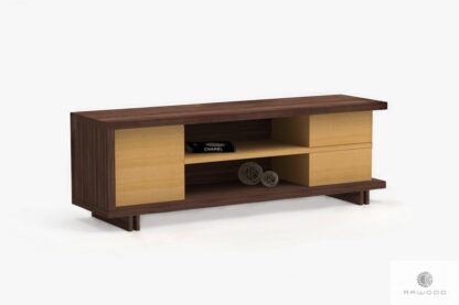 TV console of wood and laminated board to living room NESTON
