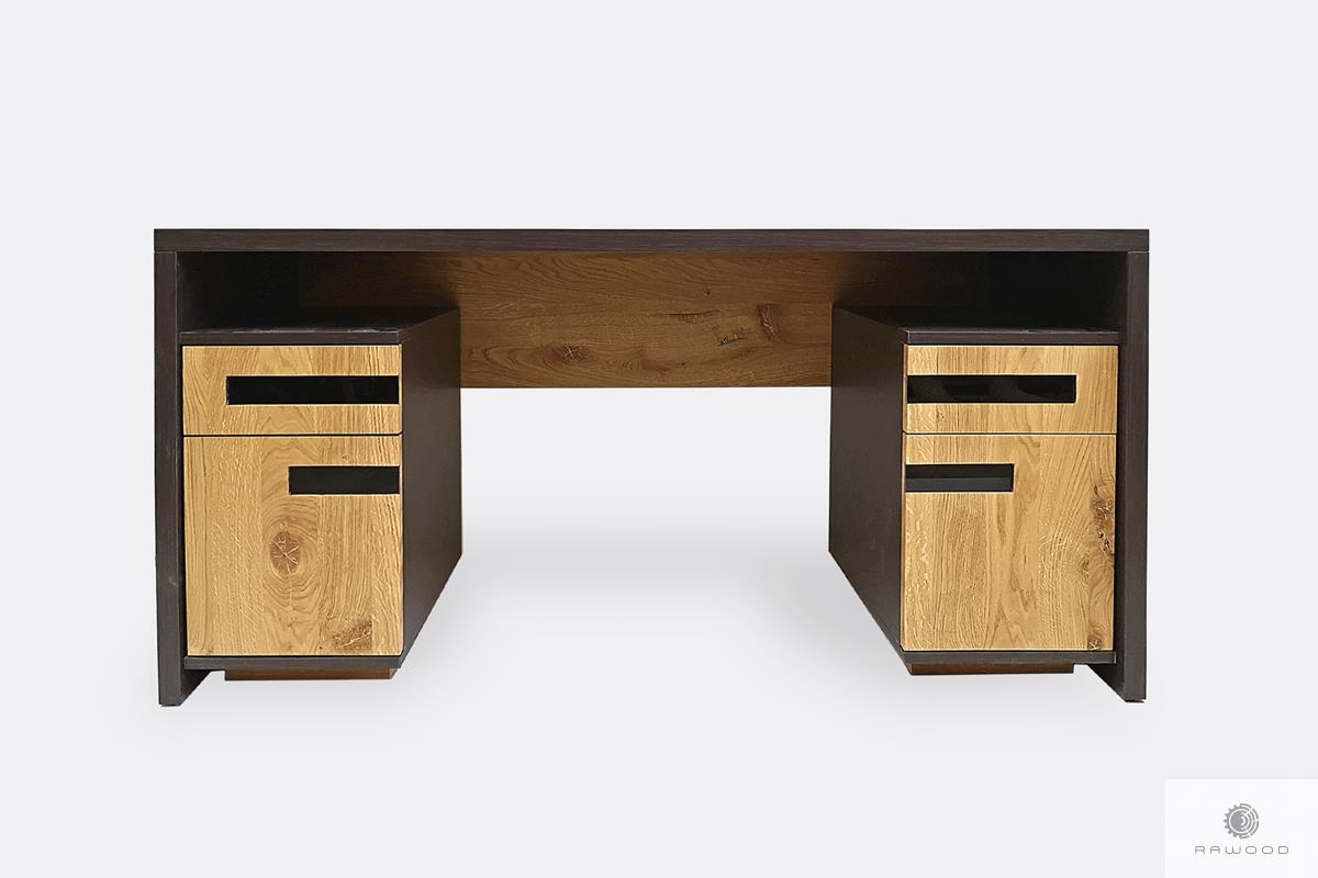 Oak modern desk of solid wood to office LAGOS