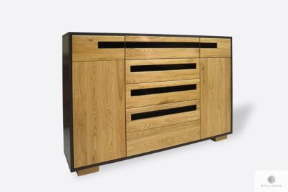 Modern oak dresser with drawers to bedroom LAGOS I