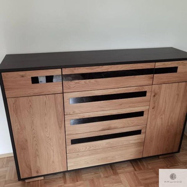 Drewniana komoda z szufladami do salonu pokoju LAGOS I