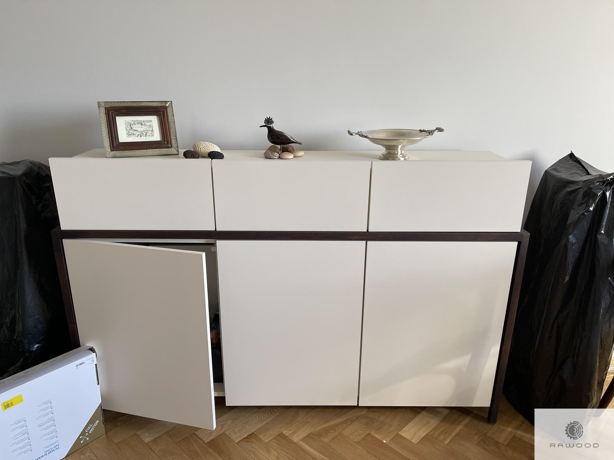 Modern wooden chest of drawers on legs to living room BOSTON I