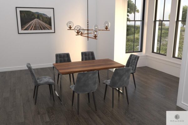 Industrial oak table to dining room NESCA II
