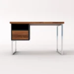 Desk with wooden top solid wood NESCA II