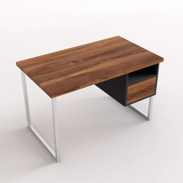 Desk with wooden top solid wood NESCA II